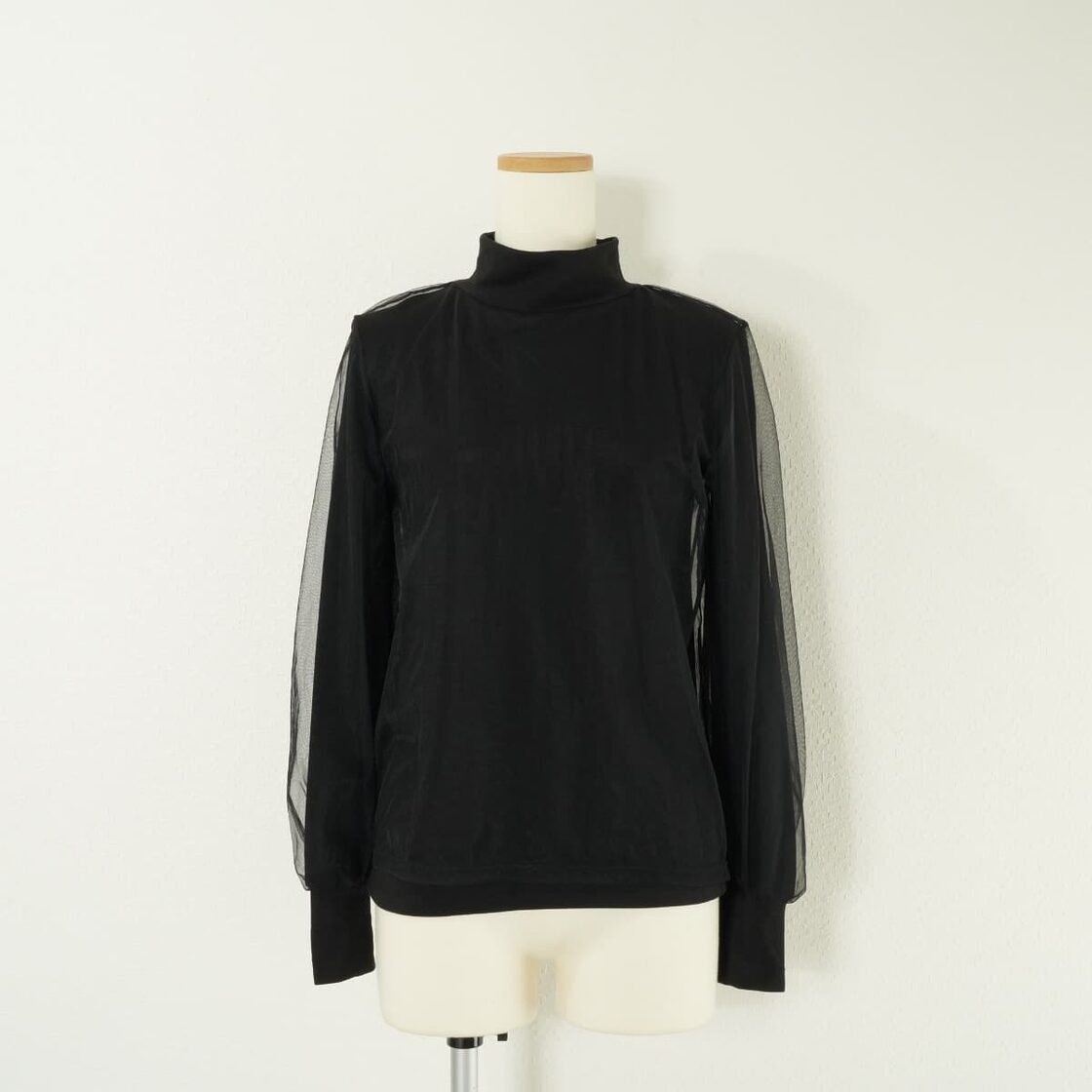 AMERI アメリ UNDRESSED HIGH NECKED TULLE TOP ハイネック チュール 