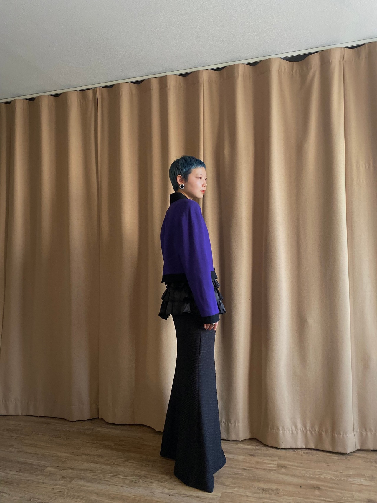 china button design purple jacket-3981-2