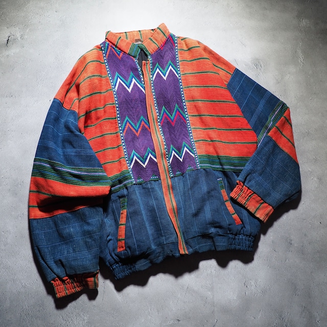 1990s Guatemala vintage hand made Ethnic loose jacket