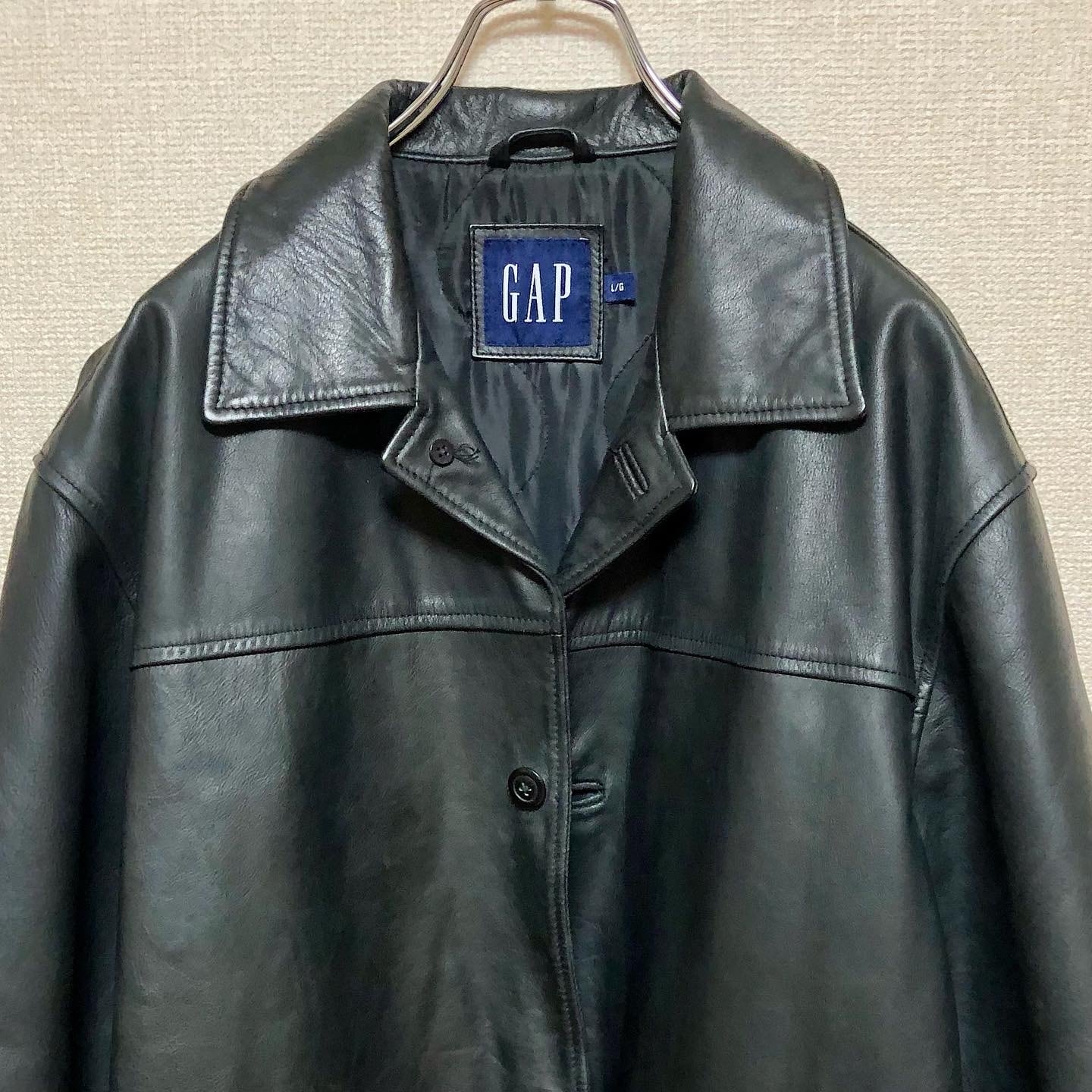 90´ / GAP / ギャップ / OLD GAP / レザーカーコート-