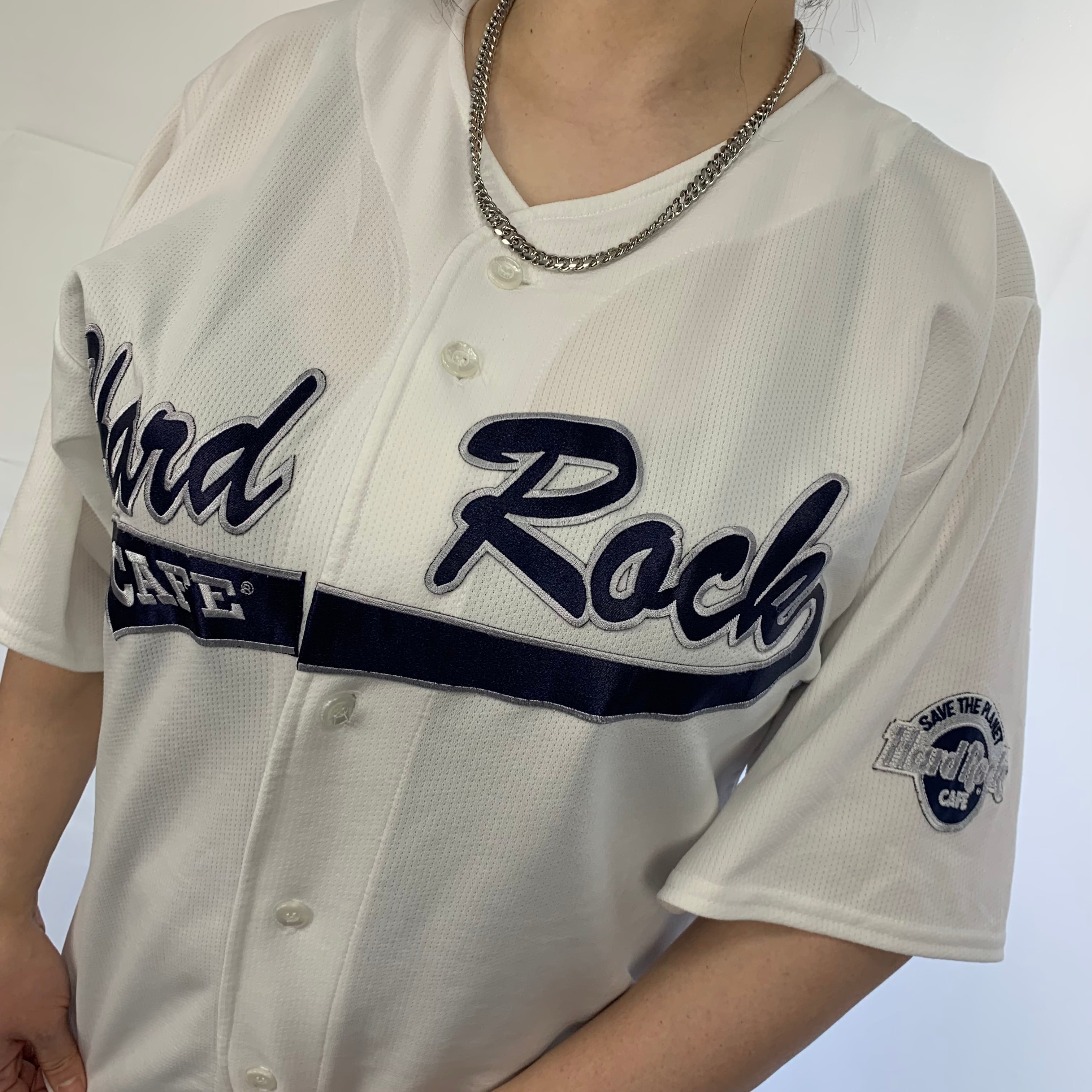 定番100%新品】 ハードロックカフェ 00s 2XL メキシコ ベースボールシャツゲームシャツ白の通販 by fuufu's shop｜ラクマ 