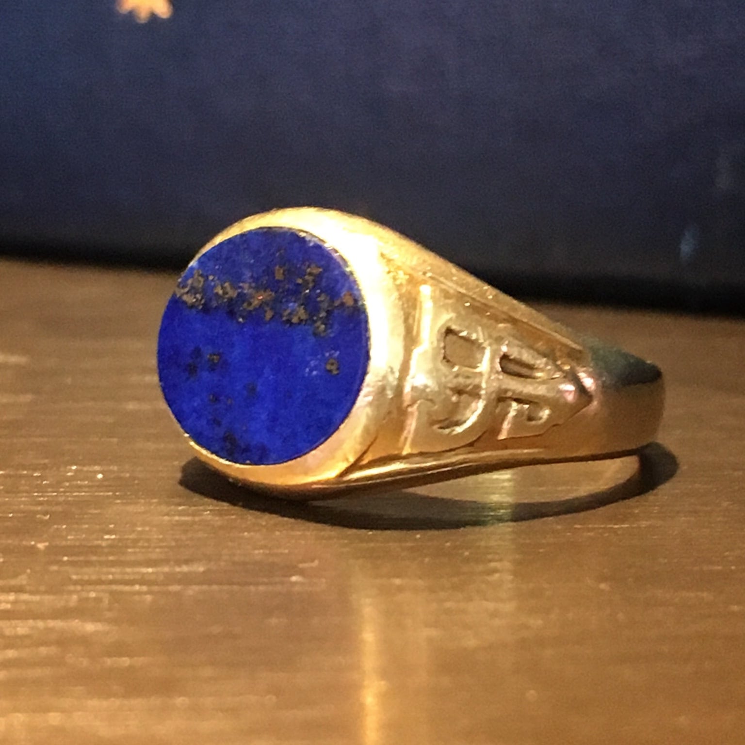 Tiffany Lapis Lazuli Gold Ring | Victorian Box Tiffany Lapis Lazuli Gold Ring | Victorian Box