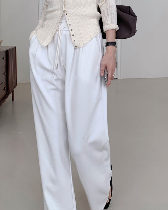 リラックスドレープワイドイージーパンツ