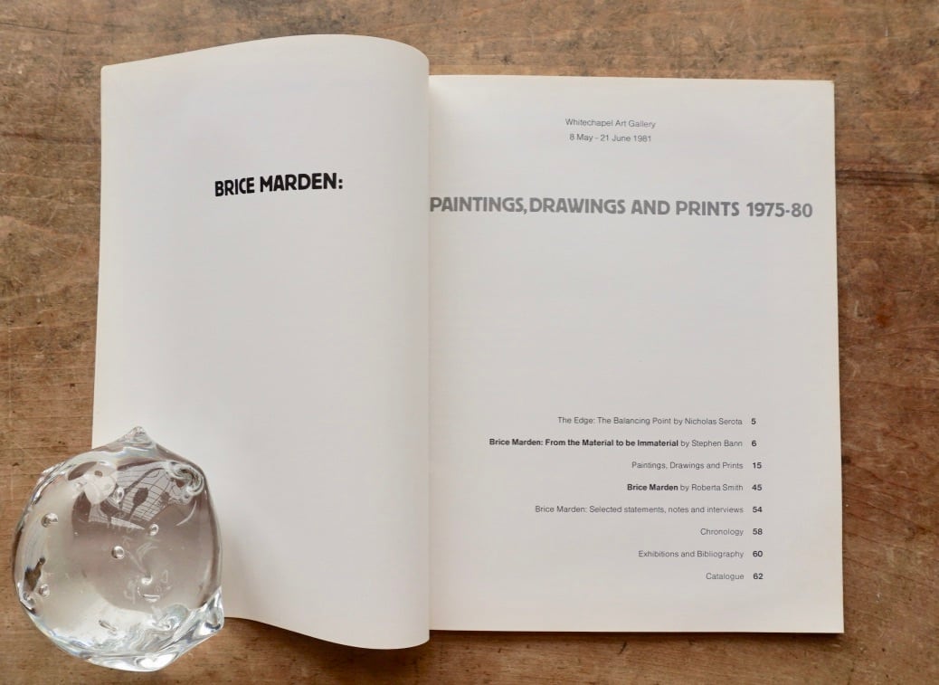 絶版洋古書】ブライス・マーデン Brice Marden: Paintings, Drawings 絶版洋古書】ブライス・マーデン Brice Marden: Paintings, Drawings