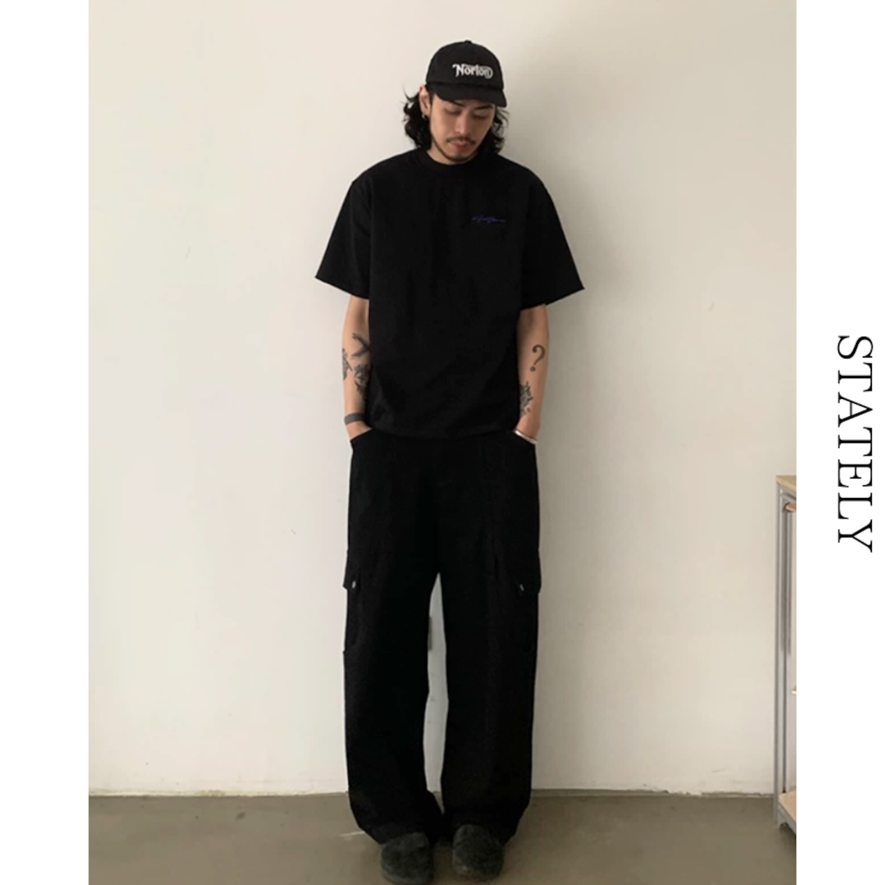 Velour Script ベロアロゴTee/2color_T142・画像7