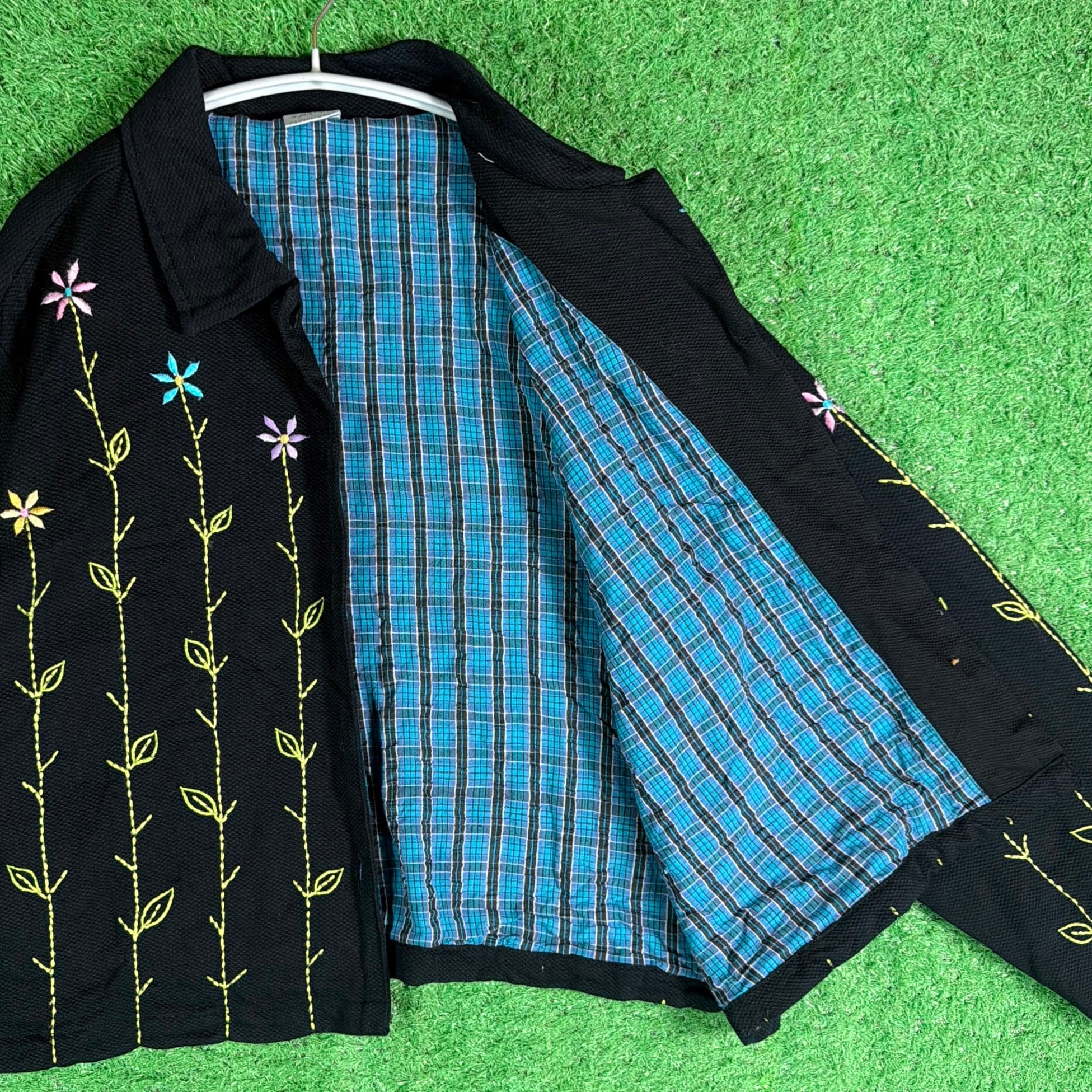 Lady's】 90s 花柄 刺繍 ジャケット / 90年代 古着 レディース N1855