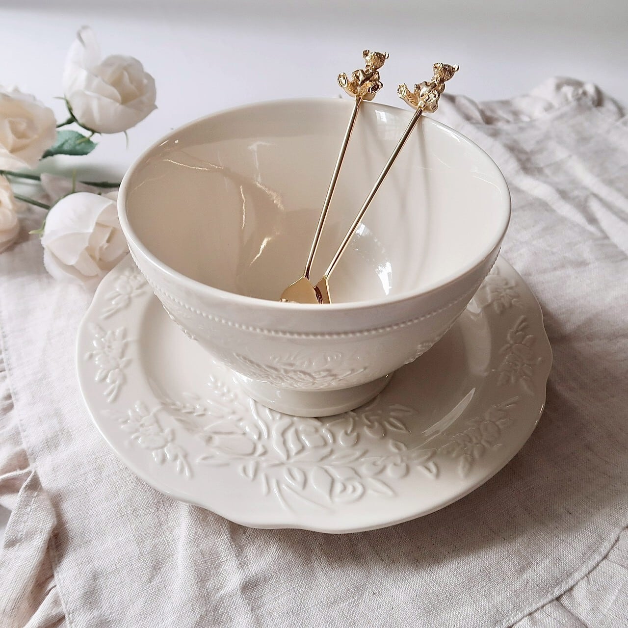 Teddy bear tea spoon / ティースプーン ベア | BONNE CHANCE