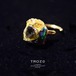 【Opal Fest No. 104】 Integration Ear Cuff オパール × トルマリン × カルサイト 鉱物原石 イヤーカフ [一点もの] 天然石 アクセサリー
