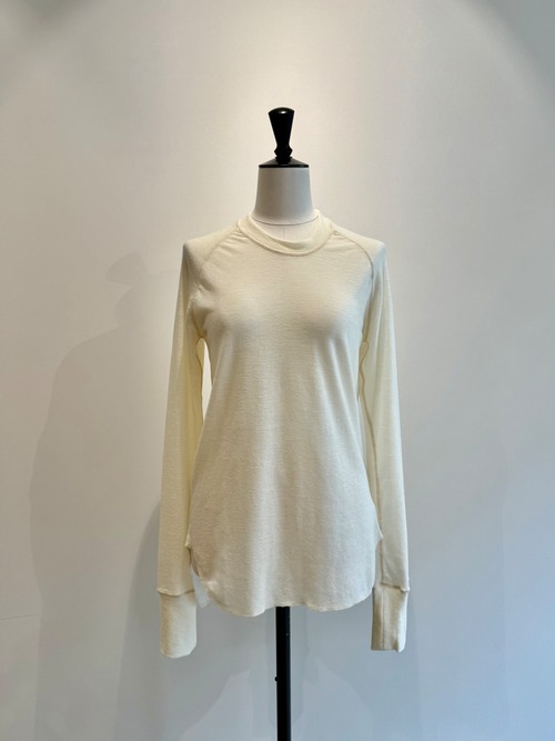 jonnlynx/JL225-CT824 WOOL RIB TEE White