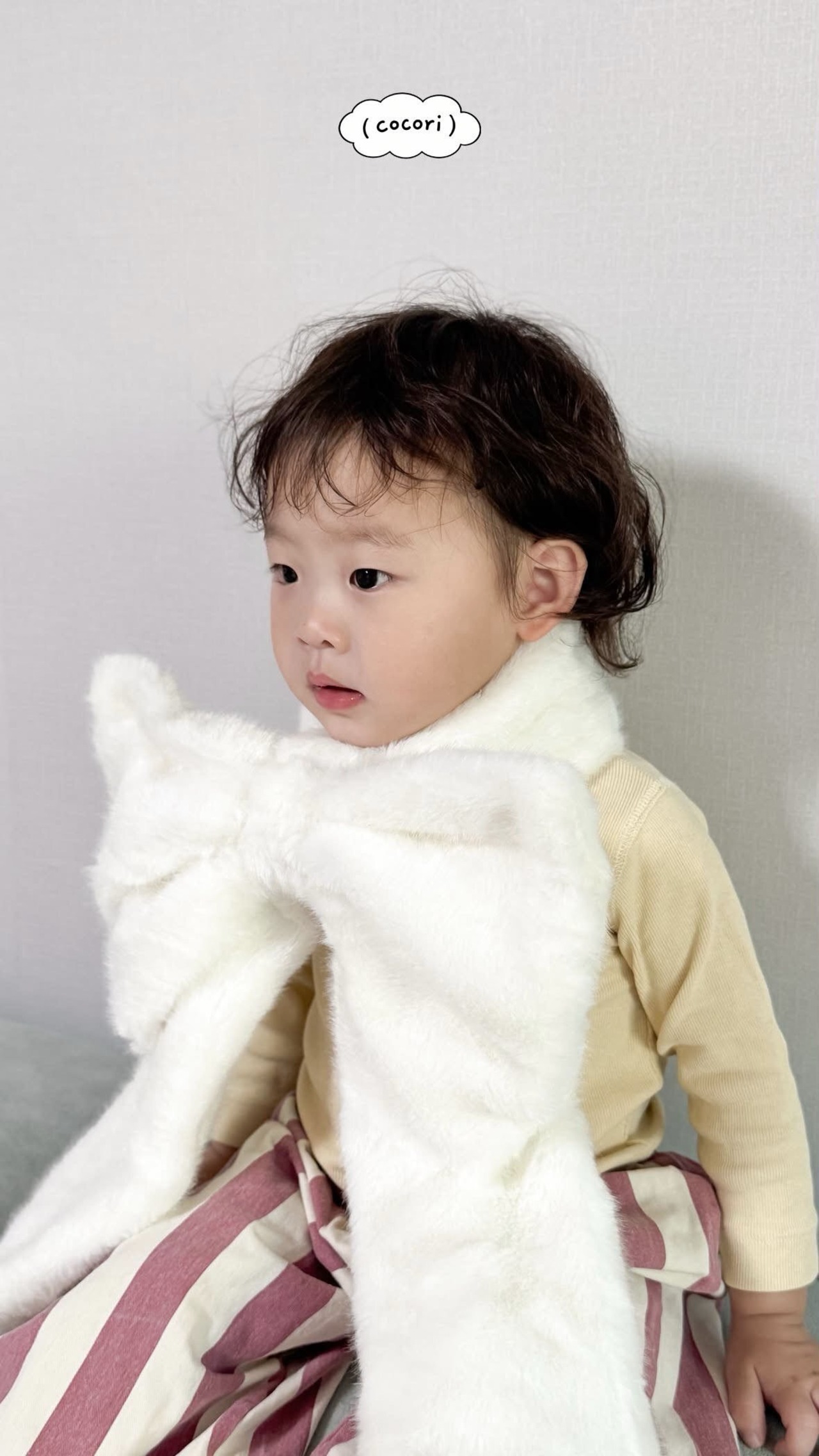 ココリ / COCORI / プレゼントマフラー / 韓国子供服 / キッズ / 26winter〖取寄〗*FREE*