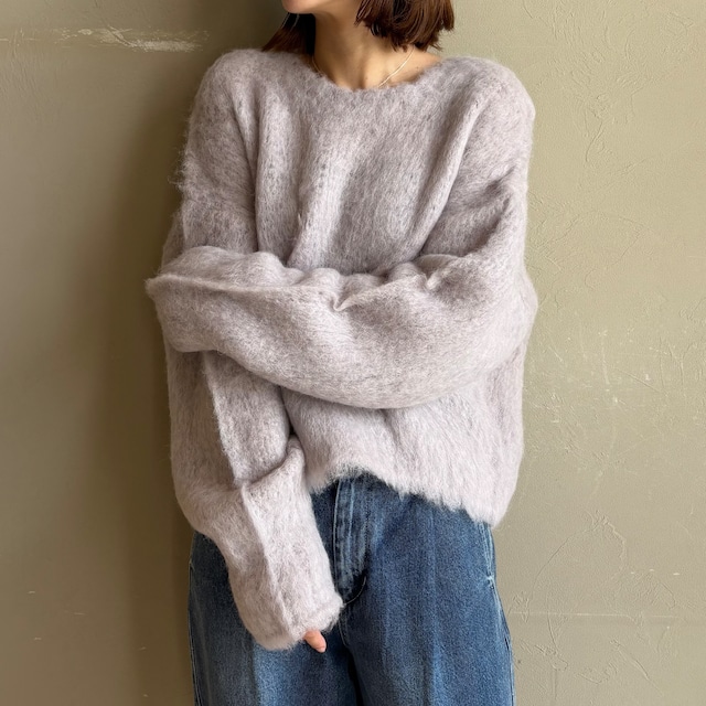 《 9/30までご予約|9/下旬~入荷 》 【 LILLY LYNQUE 】Alpaca blush processing tops