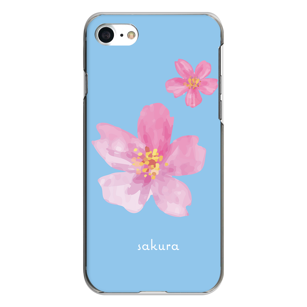iPhone対応 スマホ ハードケース クリア サクラ 桜 花 デザイナーズ 【iPhone17 / iPhone16e / AQUOS / Xperia 他 iPhone / Android ほぼ全機種対応】 |desr3460