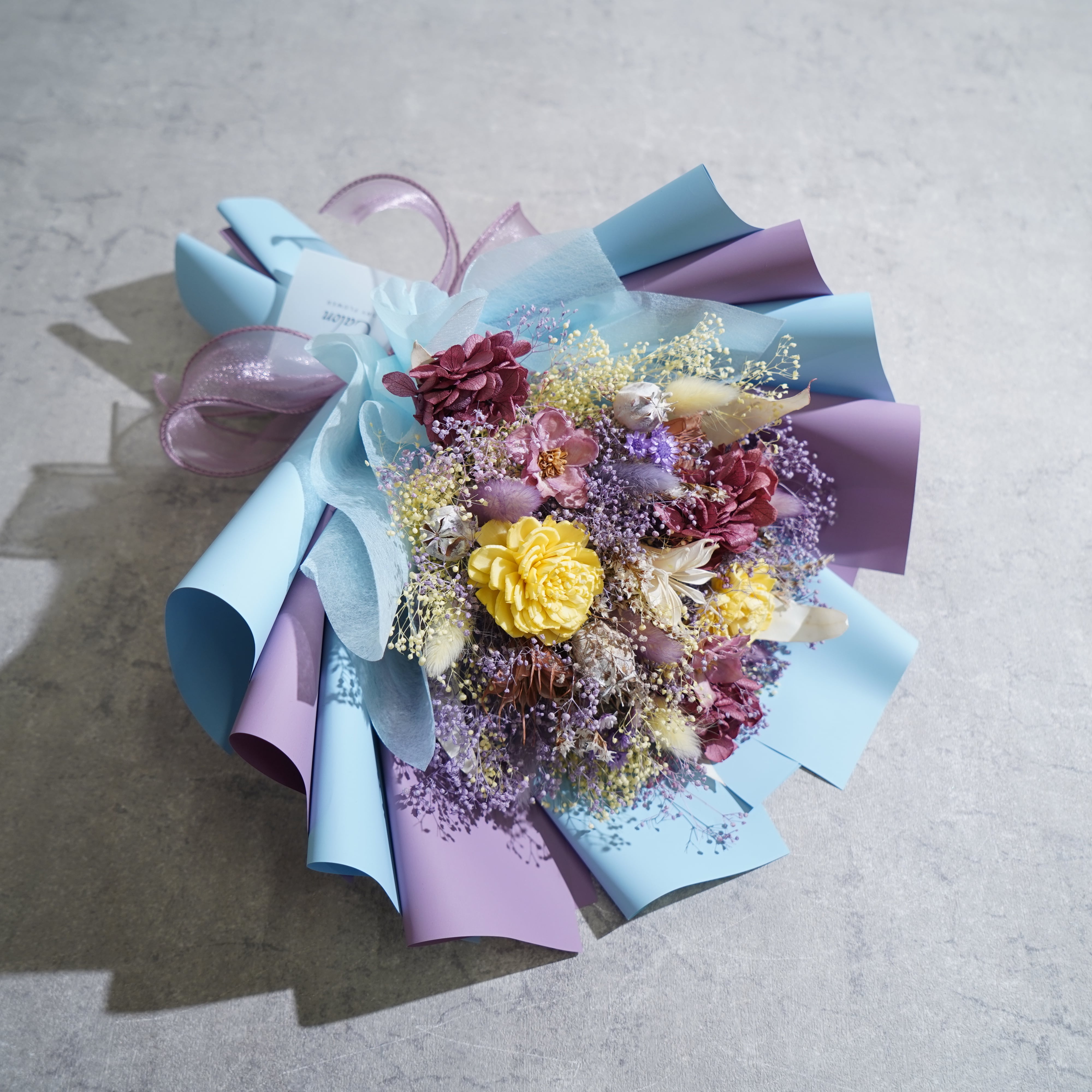 ドライフラワーの花束 Mサイズ パステル M-388≪限定1点≫