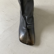 【受注予約:11月下旬入荷予定】Bronze fade square toe boots/black