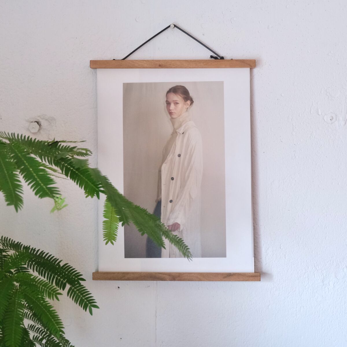 アカシア材 ポスターハンガー 「S」サイズ (バインドホルダー)