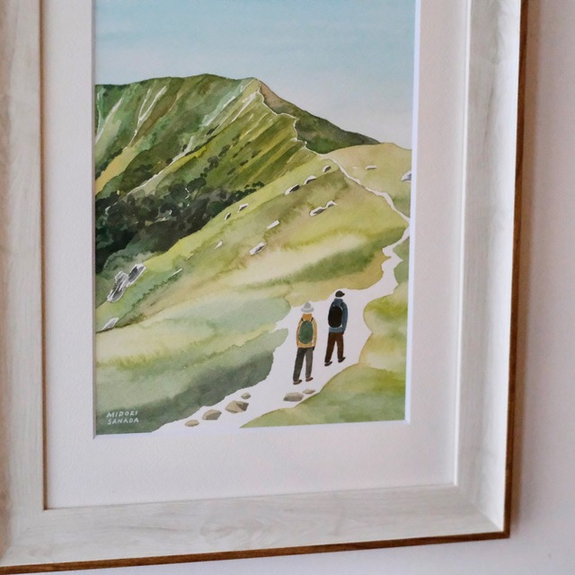 "剣山から次郎笈への稜線"  MIDORI SANADA