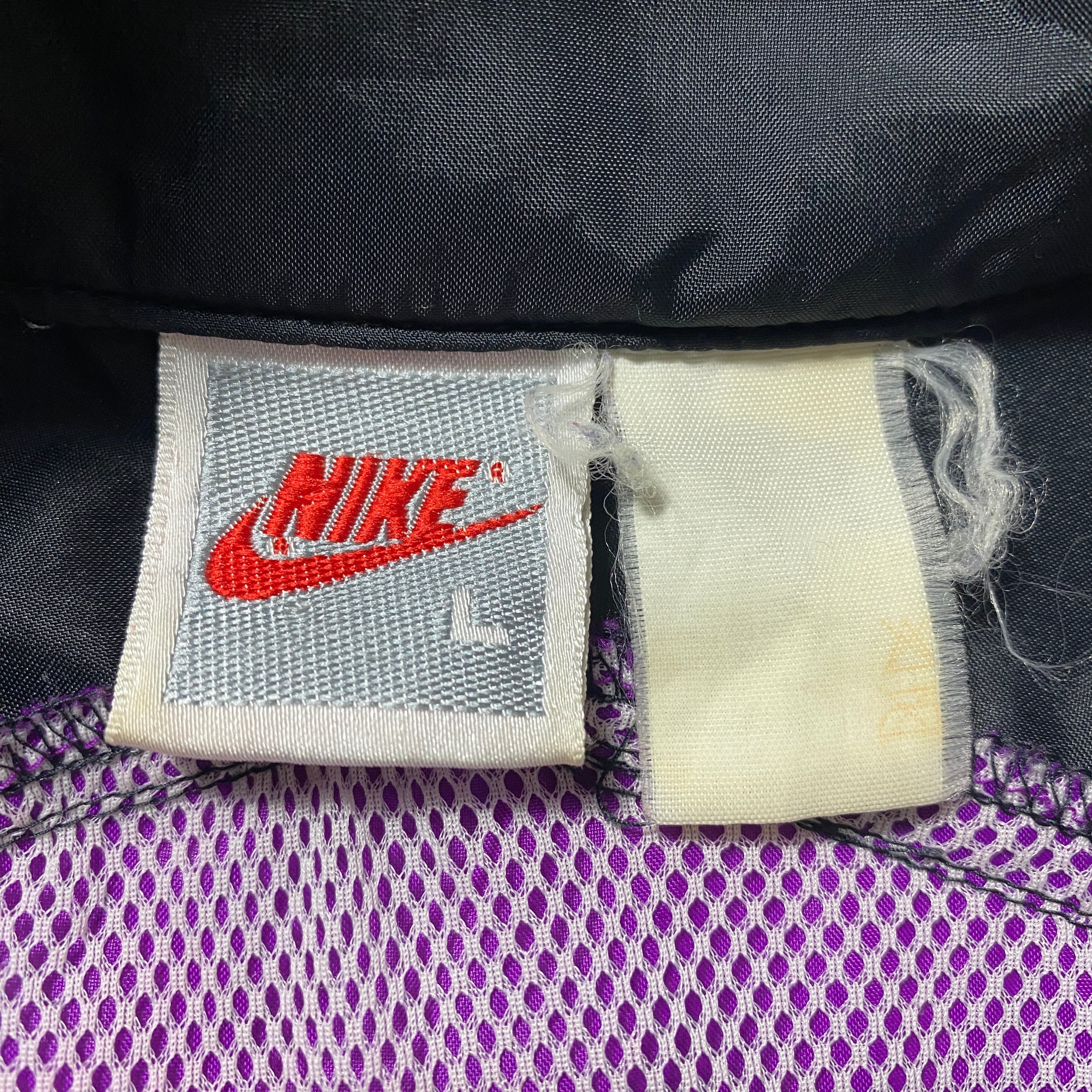90's NIKE ナイキ スウォッシュ 刺繍ロゴ クレイジーパターン サイド