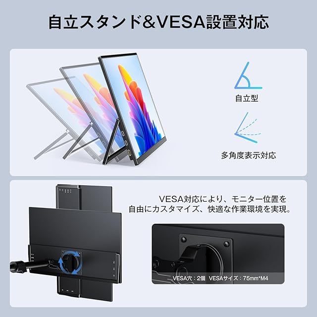 KEEPTIME ワイヤレス モバイルモニター 15.6インチ 1920*1080 モバイル