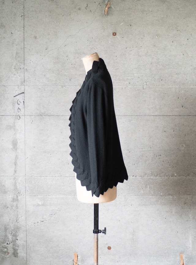 unknown 1980s Jagged hem cardigan