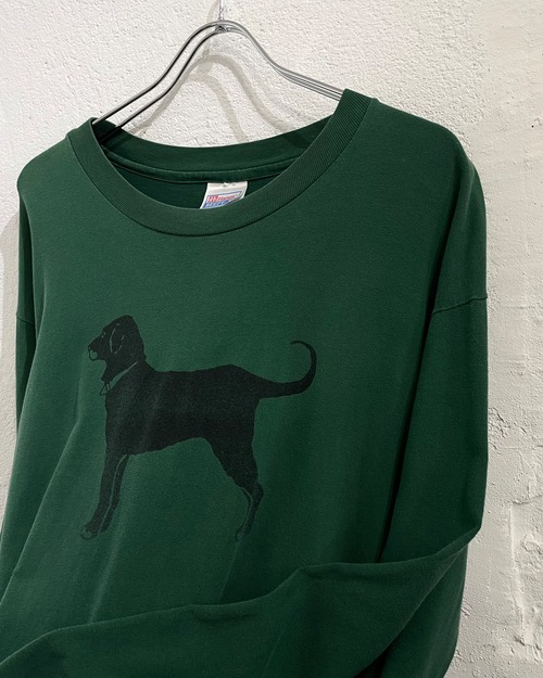 90s Hanes "The Black Dog" L/S Print Tee