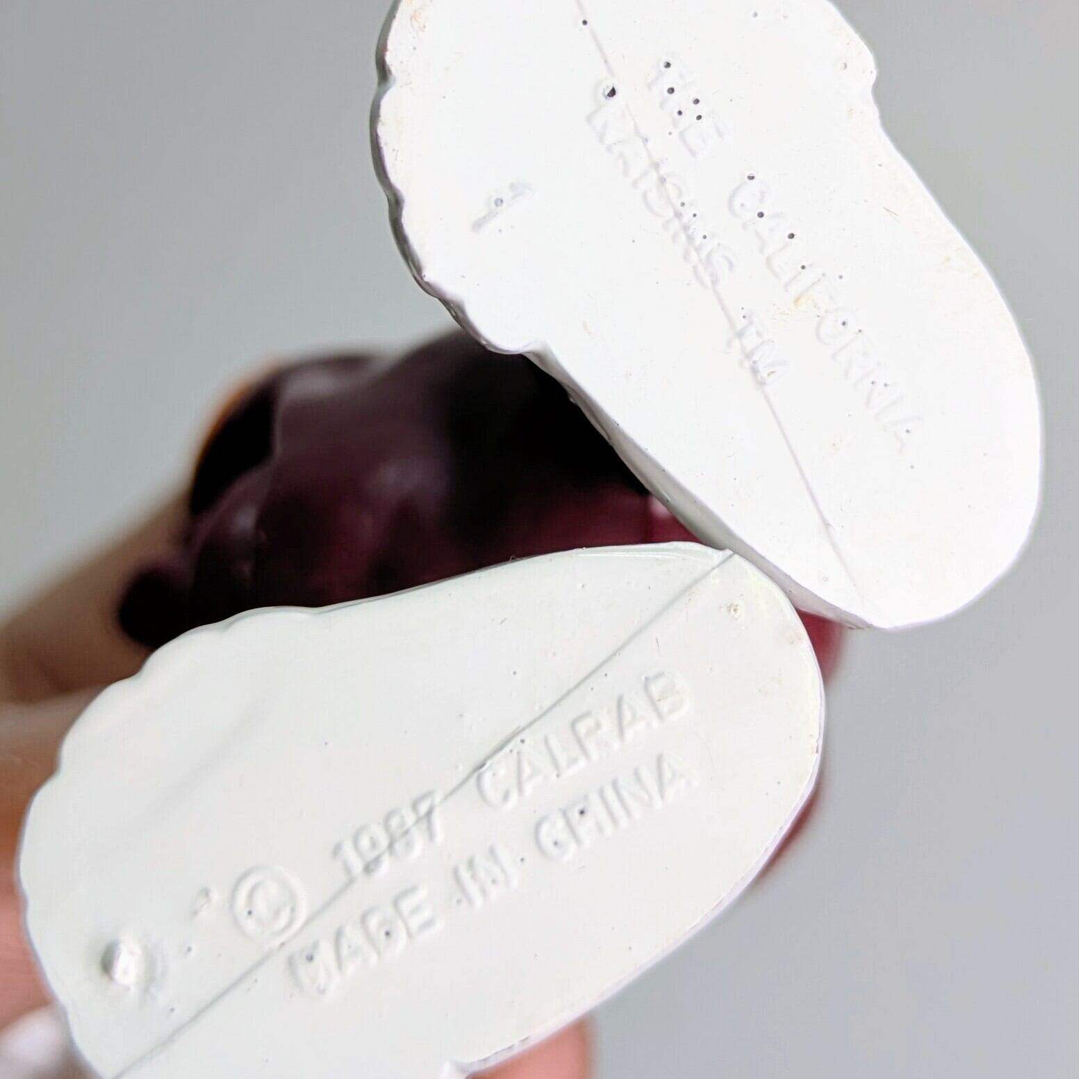 ☆VINTAGE☆【California Raisins(カリフォルニアレーズン)】 1987-1988 Justin X. Grape & Ben Indasun PVC Mサイズ2体SET 〚アメリカン雑貨 アメトイ〛