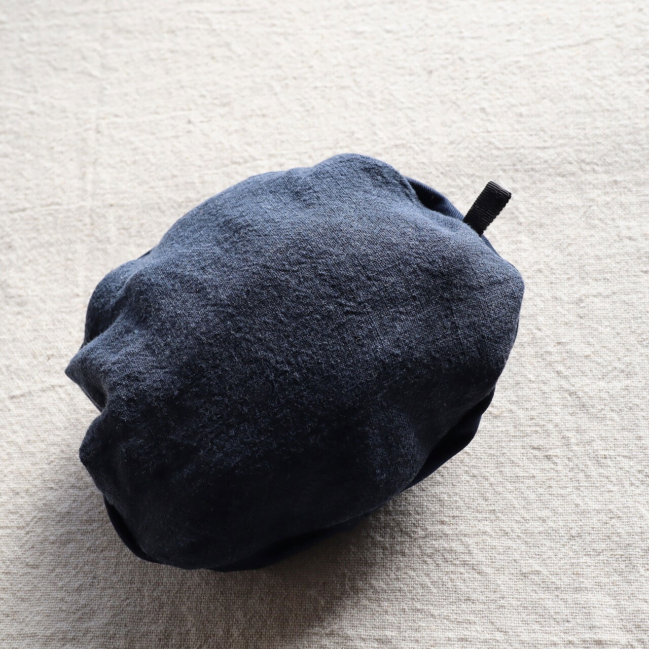 バケットハット｜Triple-washed linen bucket hat ｜インディゴ