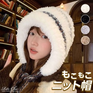 ニット帽 もこもこ ファーキャップ レディース 秋冬 韓国 帽子 おしゃれ 大人 かわいい きれいめ フェミニン 防寒 防風 保温 暖かい スキー スノボ アウトドア 大人可愛い 大人女子