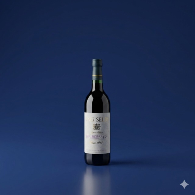 〈カタシモワイナリー〉キングセルビー 河内醸造 赤ワイン 辛口(720ml)
