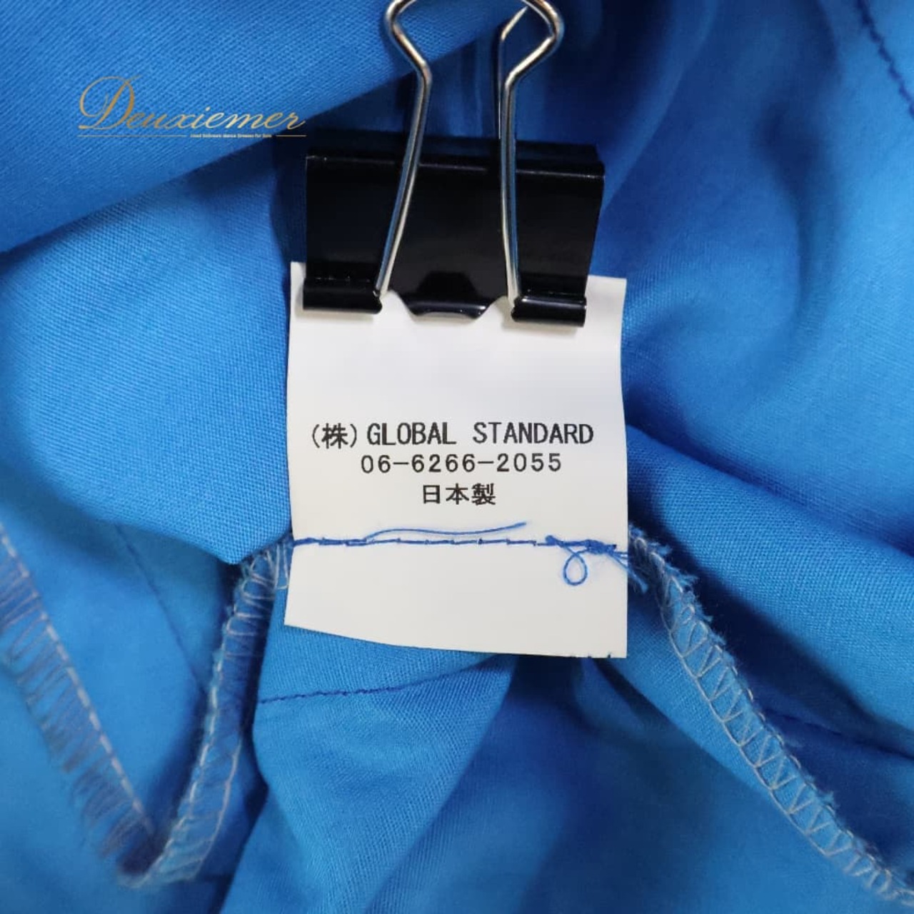 フラダンス 衣装 ALOHA STANDARDS アロハスタンダード ワンピース ドレス ブルー系 イエロー系 日本製 ツートンカラー ティアレ柄 モンステラ柄 かわいい 華やか 鮮やか 爽やか 明るい 青 黄 ハワイアン アロハ ハワイアンプリント 練習
