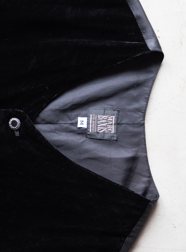 "MARC BAXIS" 1990s Velvet vest