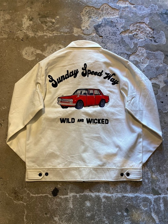 ALCARZA / SPORTS JACKET / CAR 刺繍 / ドリズラージャケット