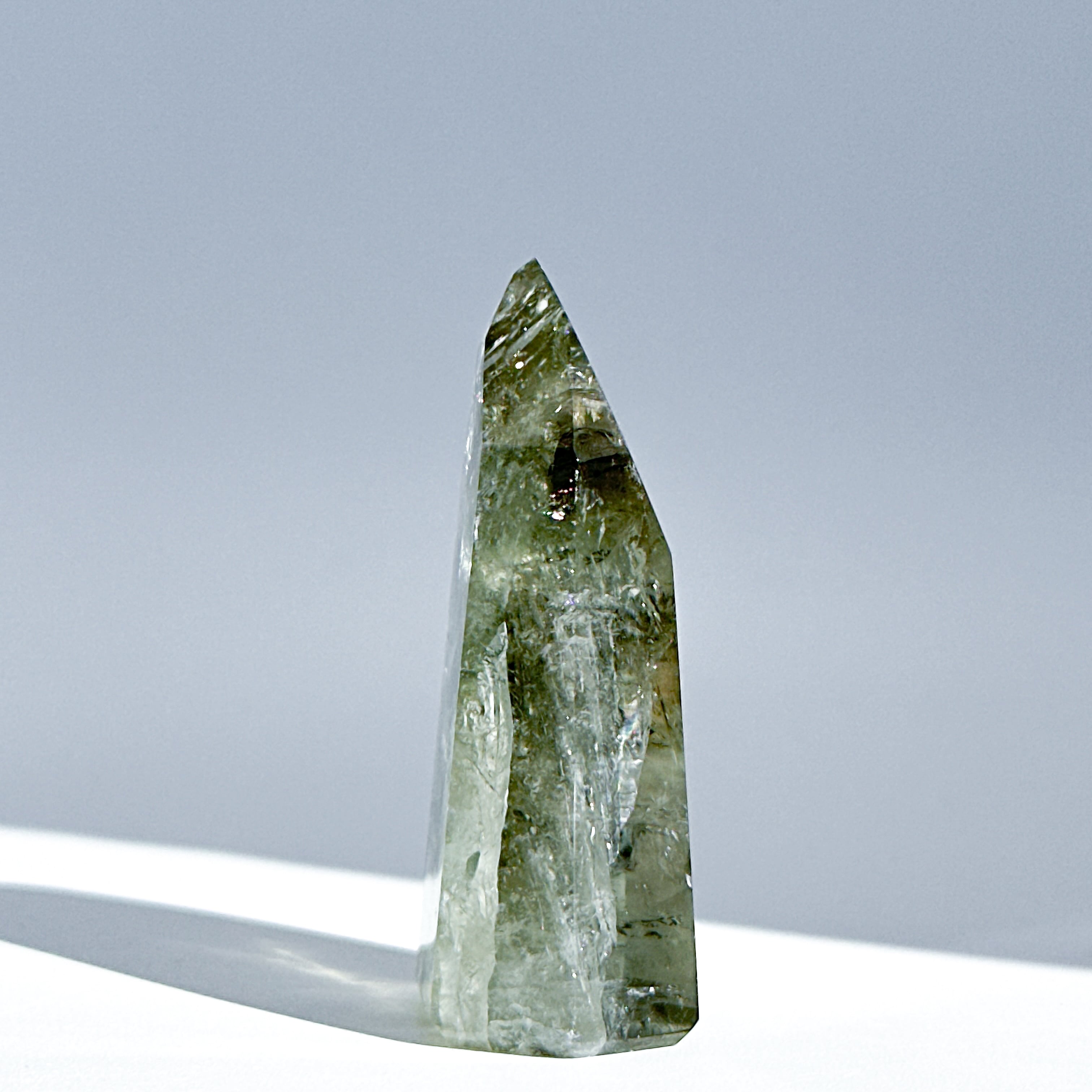 ドリームアメジスト　タワー　天然石 非加熱◎バイーア産グリーンアメジスト タワー22◇ Green Amethyst