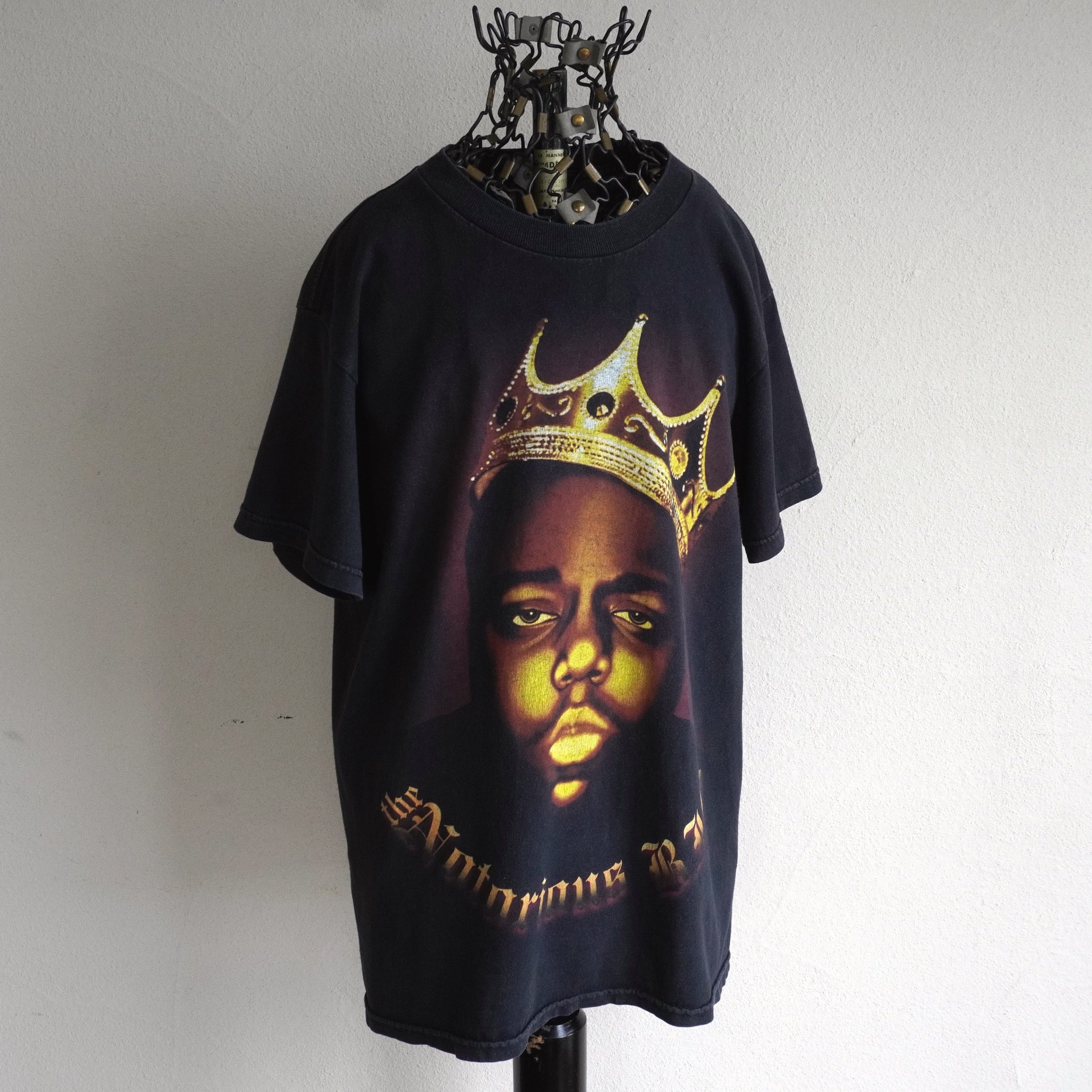 希少 USA製 90s ミス・ピギー ビッグTシャツ ビジュー パール装飾 黒 1e802e88f7ef39c700969c036a3f5f