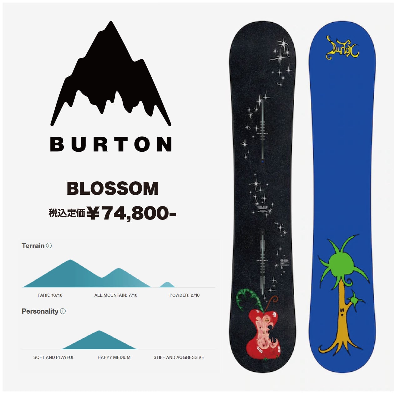 BURTON スノーボード 板 155cm スノボ バートン キャンバー