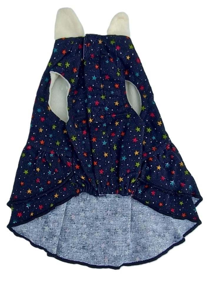 【ドッグウェア】 キラキラ星柄ワンピ