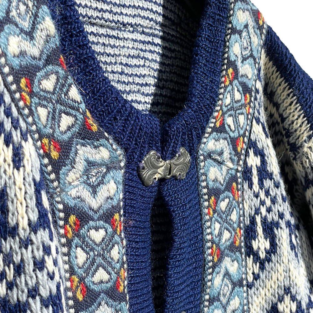 brownvintage購入  norway nordic cardigan