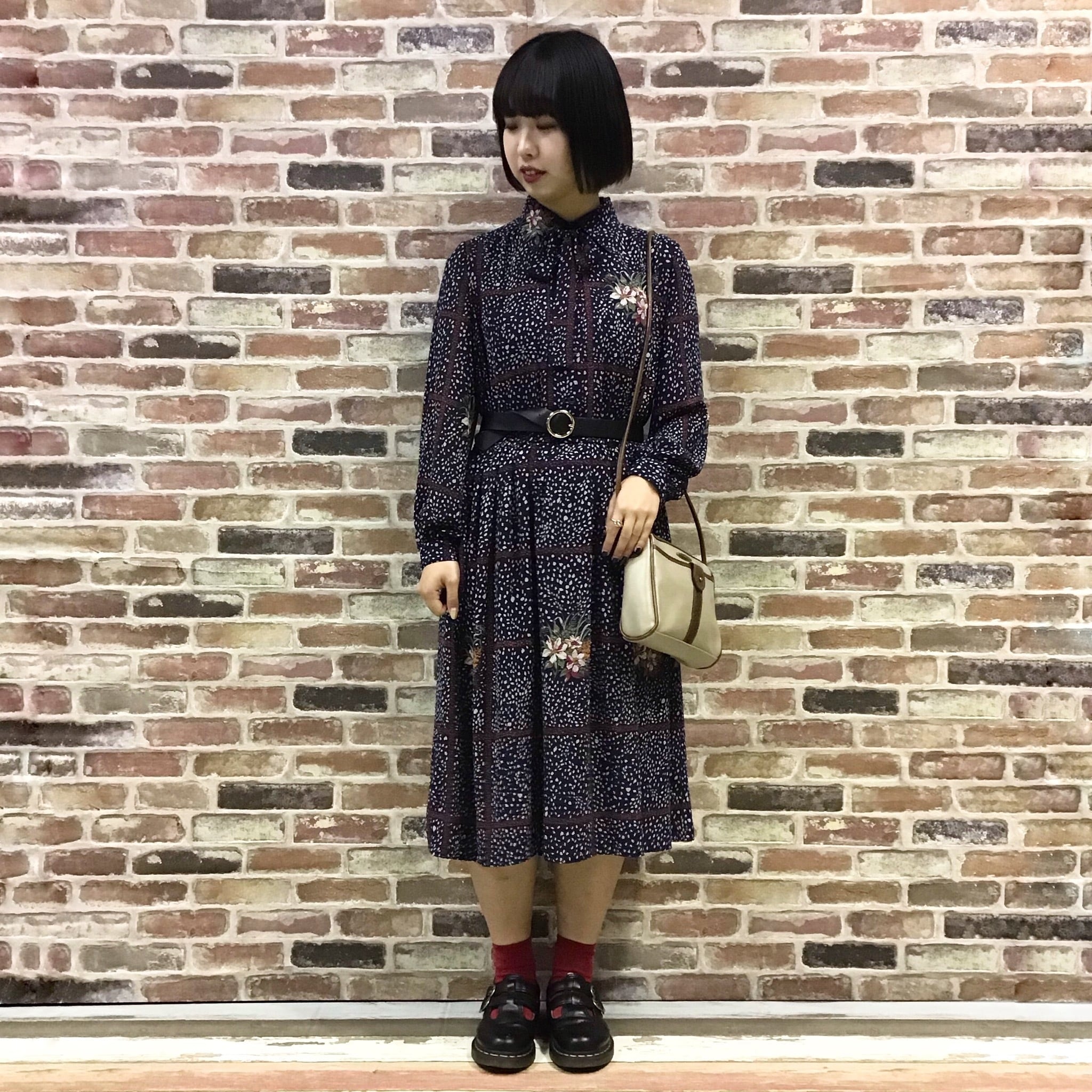 Navy Pattern One-piece