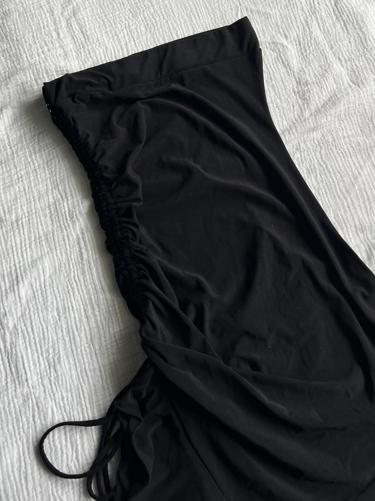 "ESCAPE" Deformation Drape Skirt