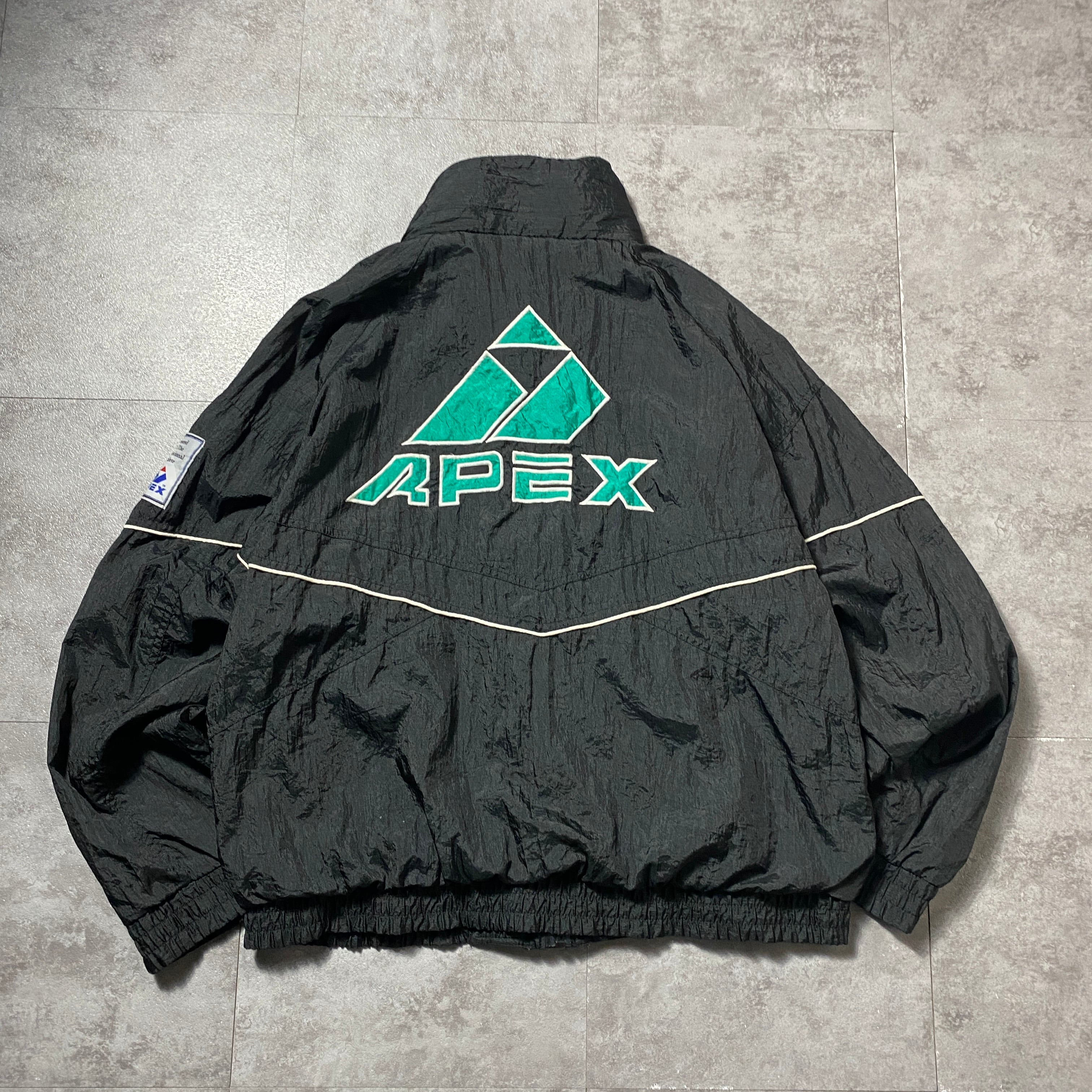 90's APEX ONE エーペックスワン 刺繍ワンポイント バックロゴ
