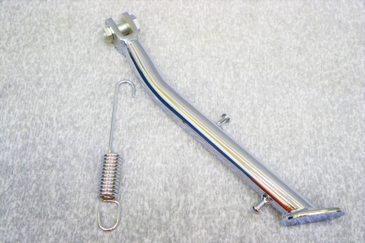 CBX400F メッキ サイドスタンド STD/ CBX550F ノーマル 25㎝ 純正type 