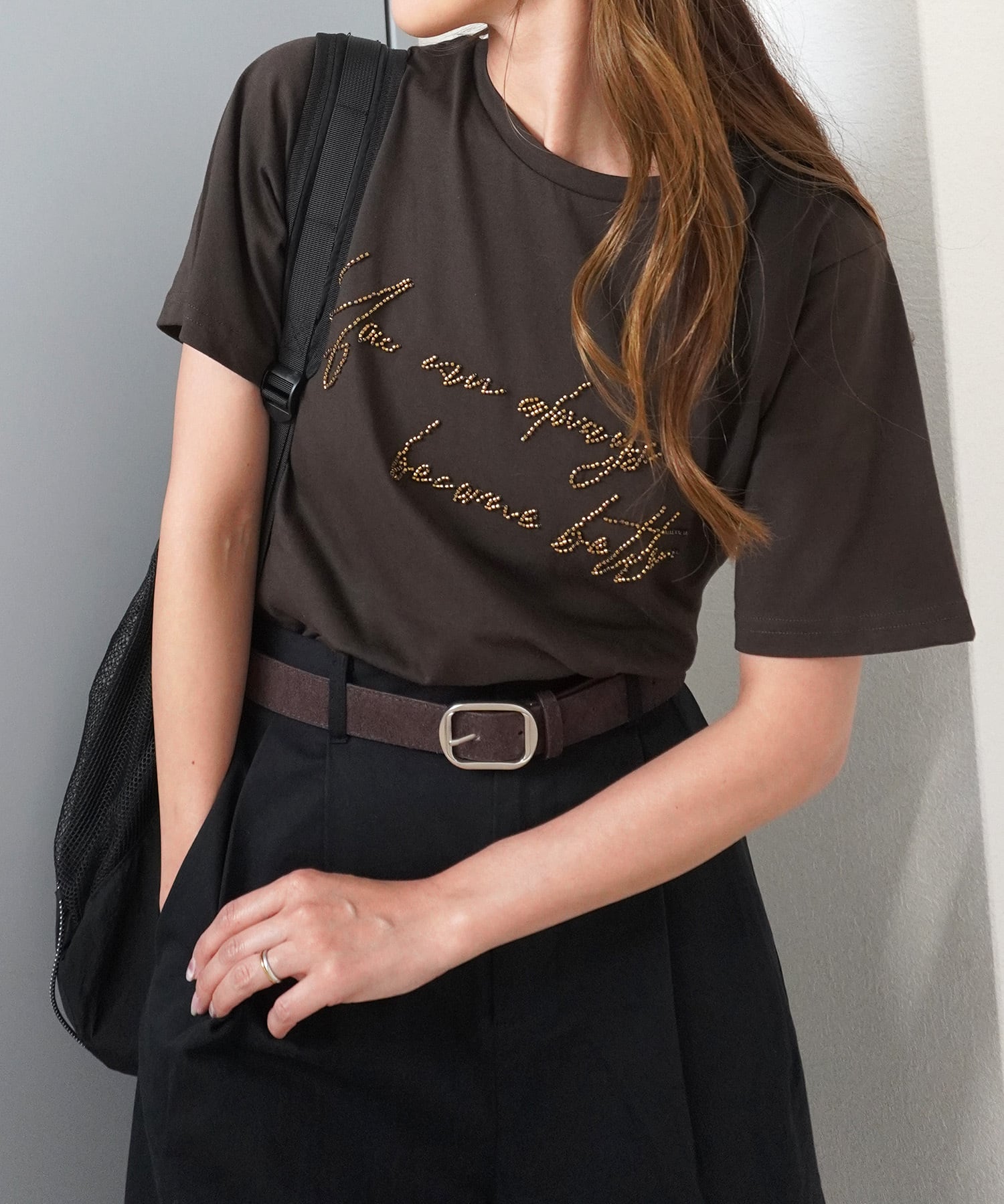 ロゴビーズ刺繍T 5146334(0724)