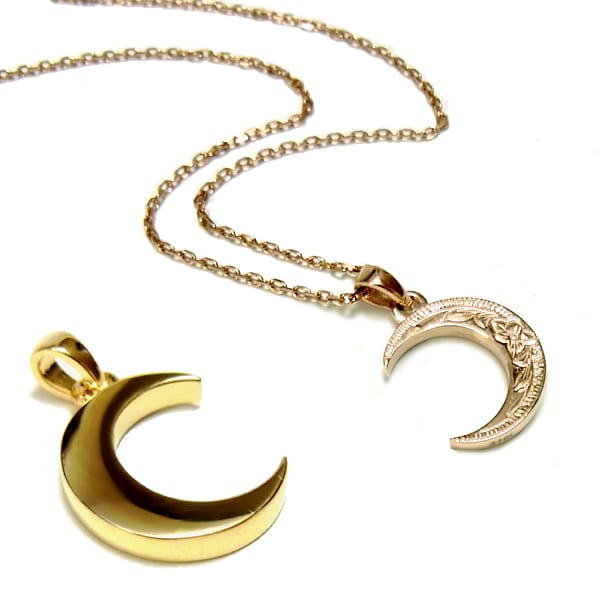 ハワイアンジュエリー三日月ペンダント | Lea-Makana（レアマカナ）