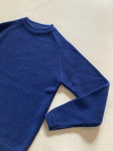 80-90s patagonia パタゴニア ウールニット クルーセーター ネイビー M
