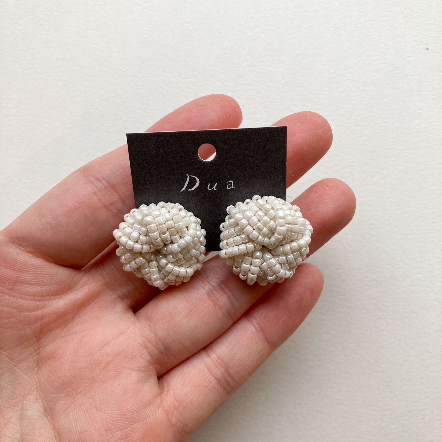 Duaオリジナル シャワー台カボションの〈ピアス/イヤリング〉 | Dua