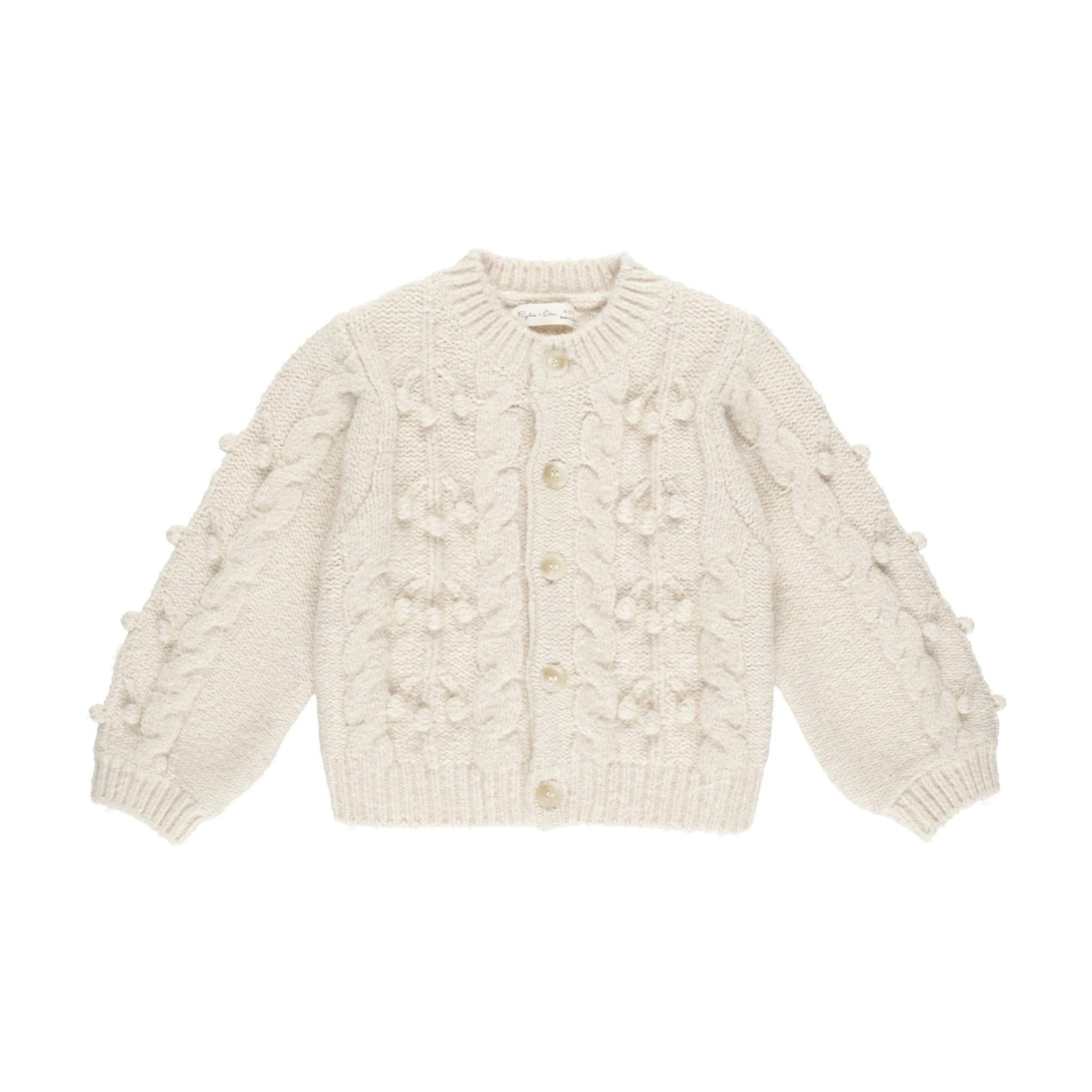 Rylee + Cru (ライリー アンド クルー) / BOBBLE CARDIGAN / NATURAL 