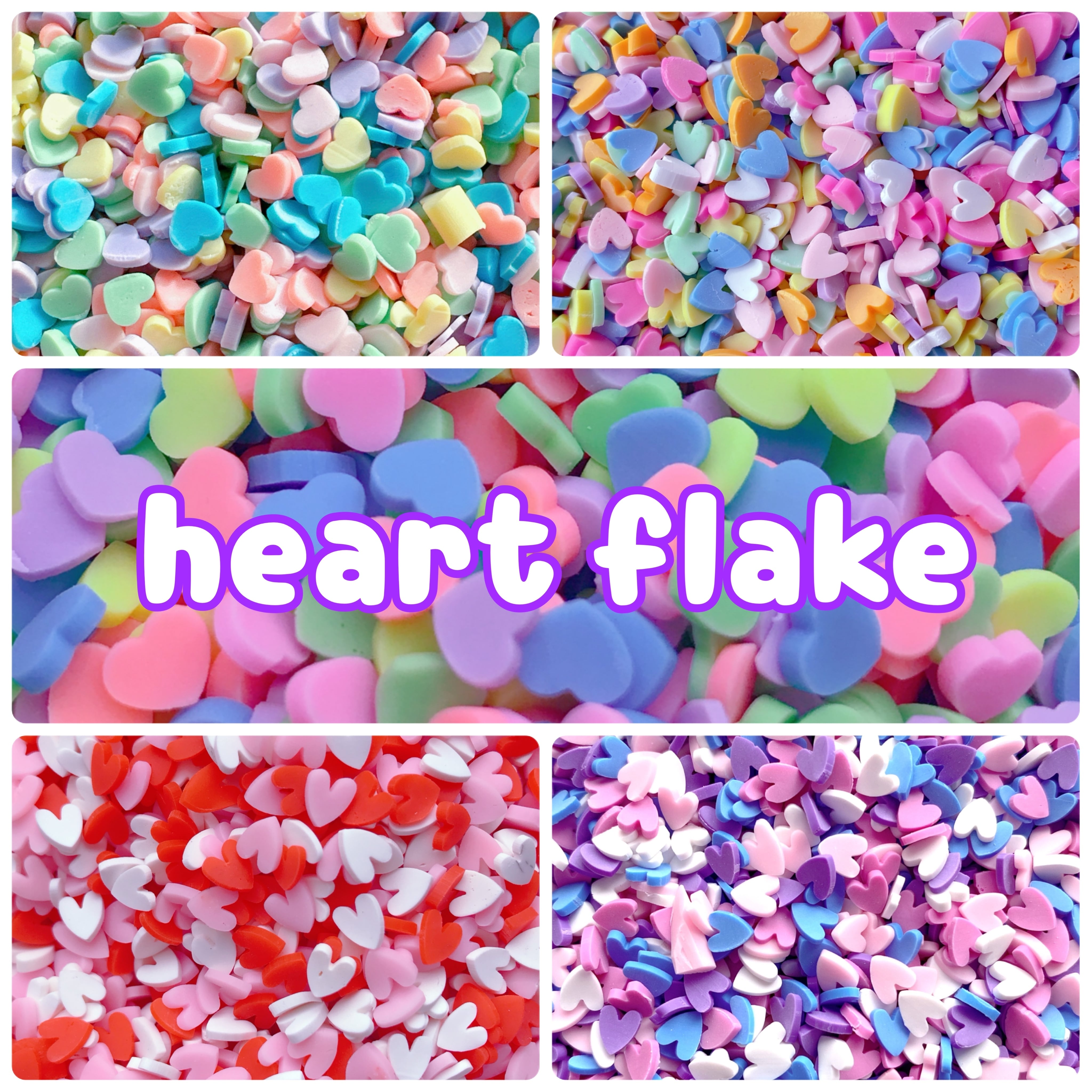 約10g】ハート系 フレーク 樹脂フレーク スプリンクルシュガー
