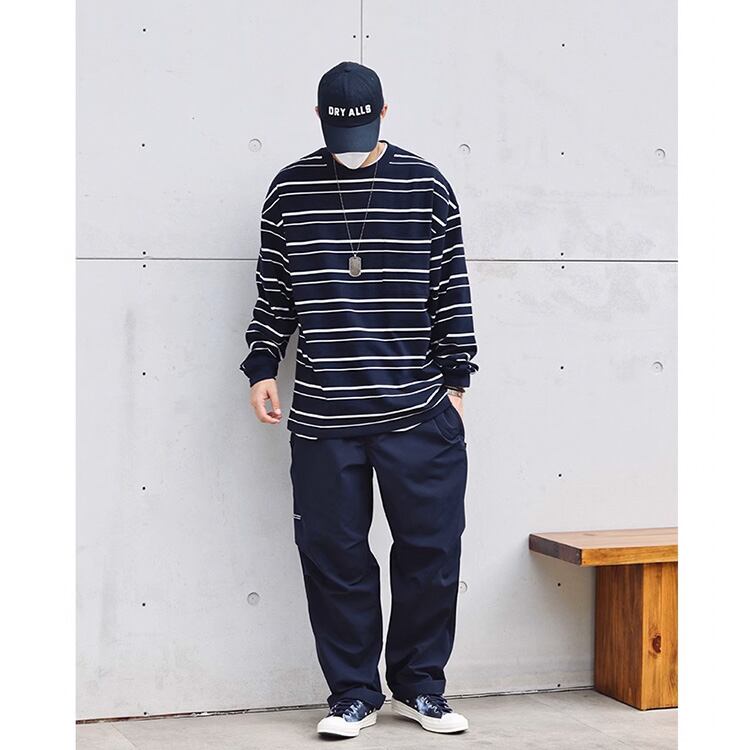 ★CUSTOM WOVEN STRIPE WASH RETRO T　　　A0787