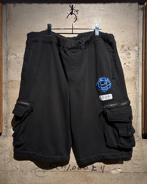 【Caka】“COOGI” Logo Embroidery Vintage Sweat Cargo Shorts