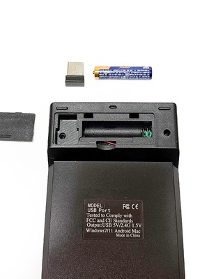 ワイヤレス テンキーパッド 無線 18キー 1000万回高耐久 小型 持ち運び便利 コンパクト 乾電池式