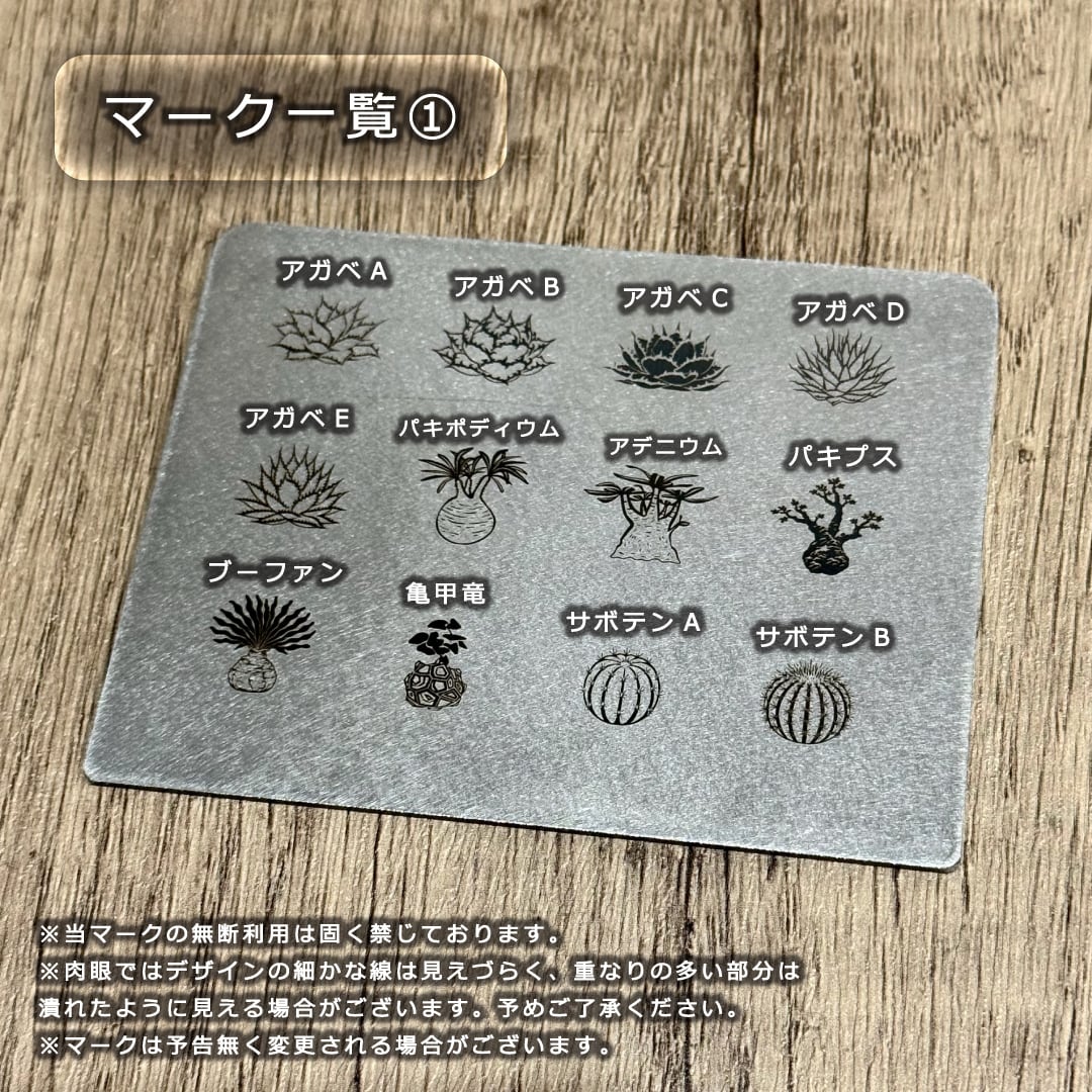 刻印サービス専用ページ＊ プランツタグ 90 用 《注意》必ずプランツ